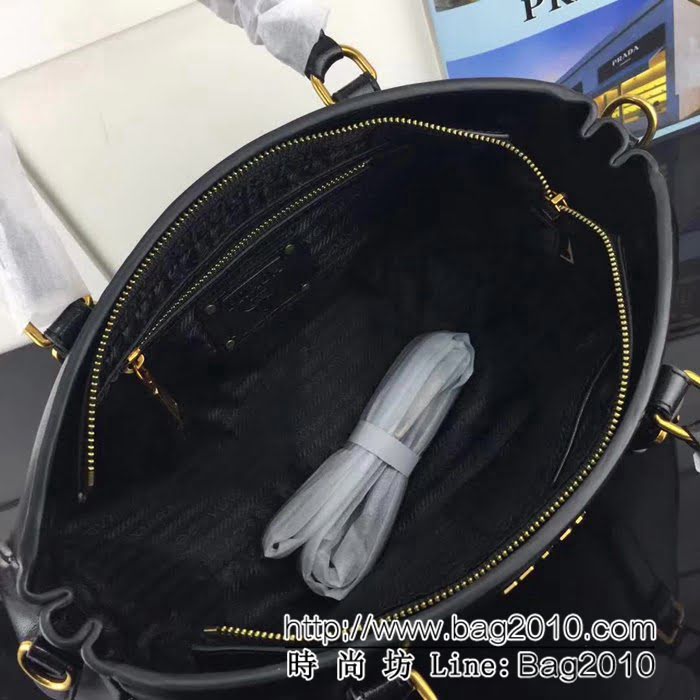普拉達PRADA原單 2966義大利最新版 原版油蠟皮 手提肩背包 PHY1587